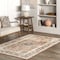 Nuloom Jessa Faded Medallion Machine Washable Area Rug 4ft x 6ft SVTX06A-406 - alternate 1